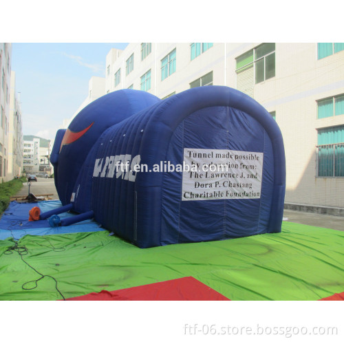 2015 new fashioned Inflatable helmet tunnel / football helmet tunnel